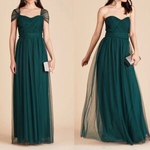 Birdy Grey Christina Emerald Tulle Dress Convertible NWT Size 2XL Maxi Wedding